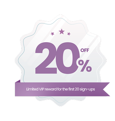 20% off discount badge