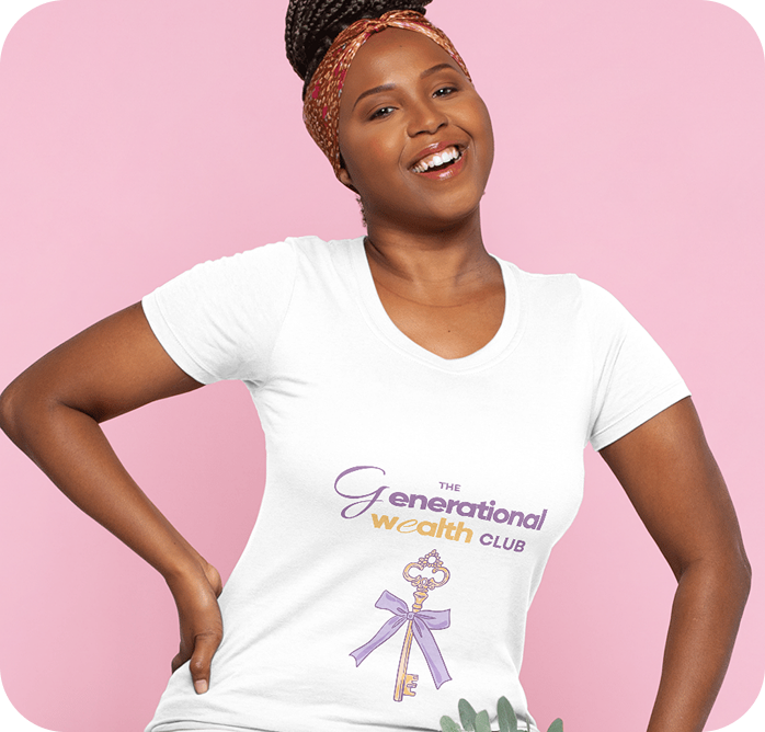 Woman wearing BuildHER T-shirt